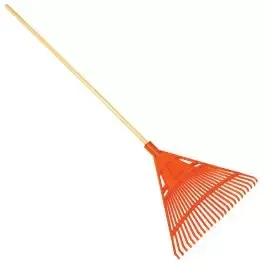 24-Inch Wide Poly Lawn Rake with American Ash Handle by A.M. Leonard