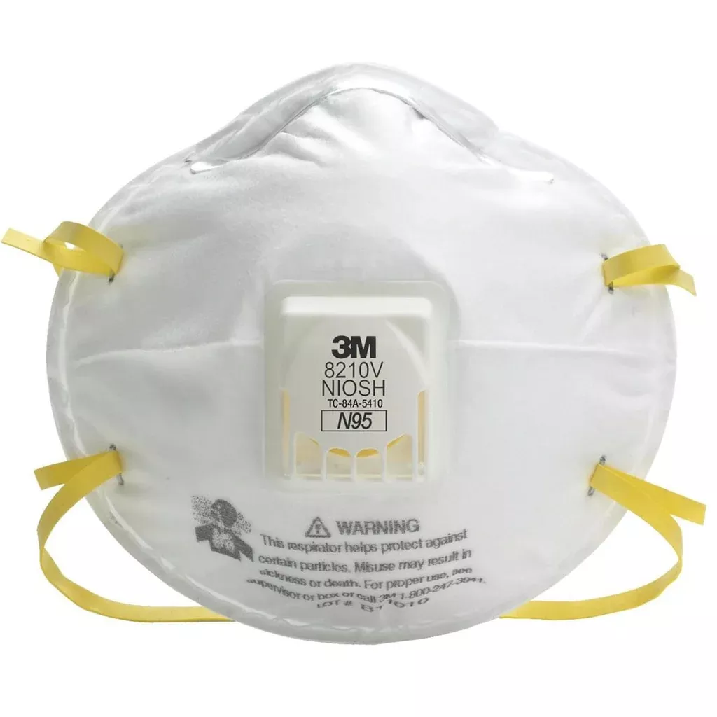 3M 8210V N95 Particulate Respirator with Cool Flow Valve | 10 Pack