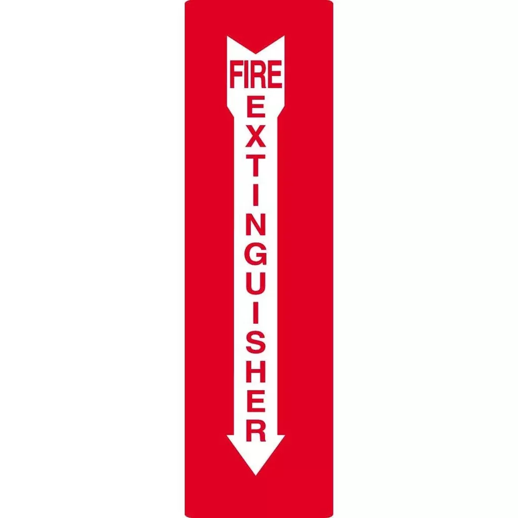 Accuform Fire Extinguisher Sign w/ Arrow