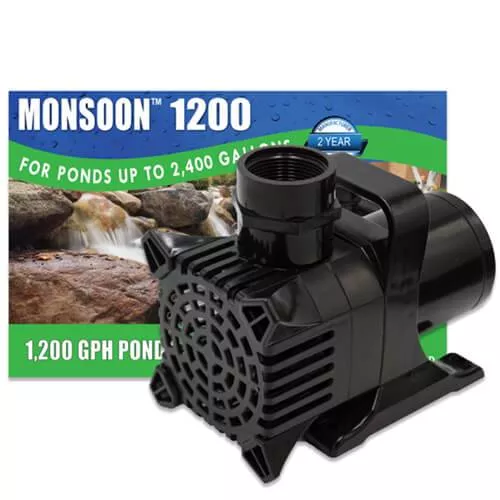 Anjon 1,200 GPH Monsoon Submersible Pond Pump