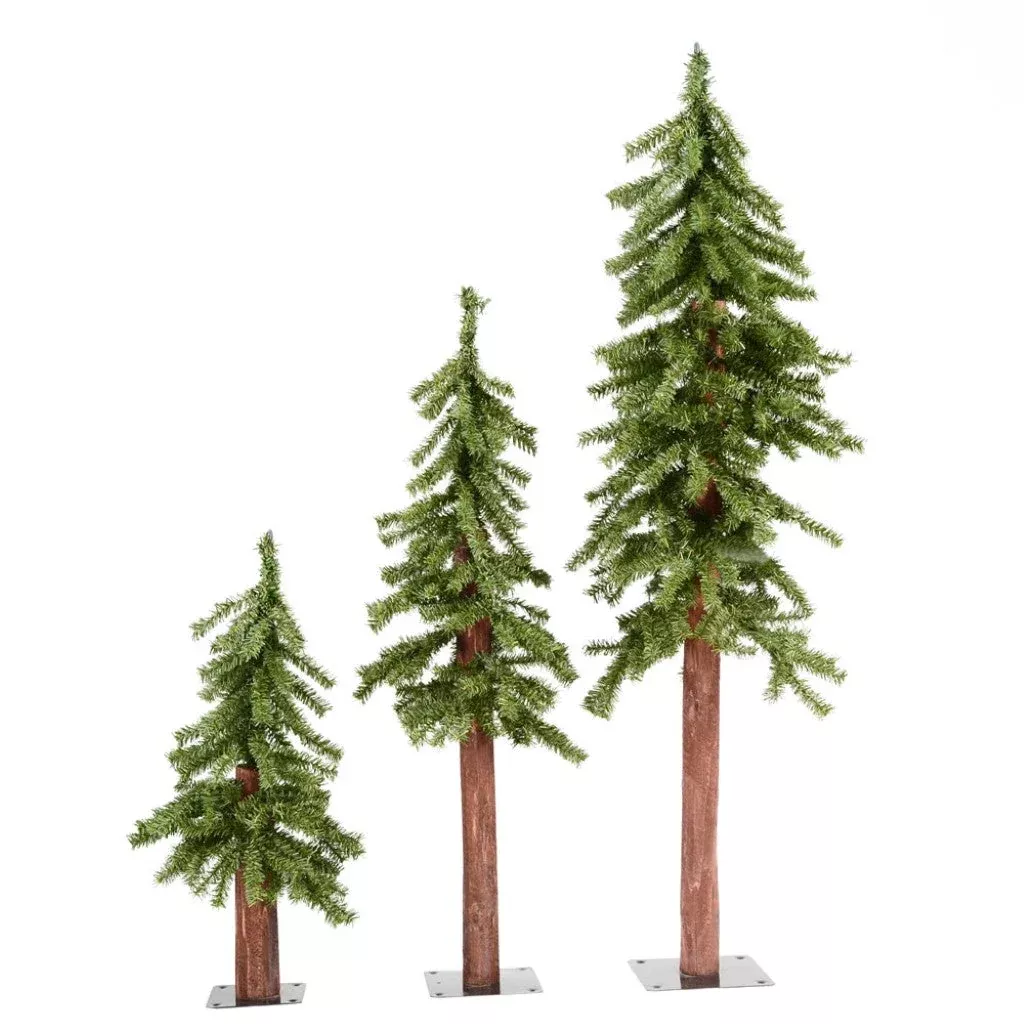 Artificial Tree: Natural Looking Triple Alp | Pixies Gardens
