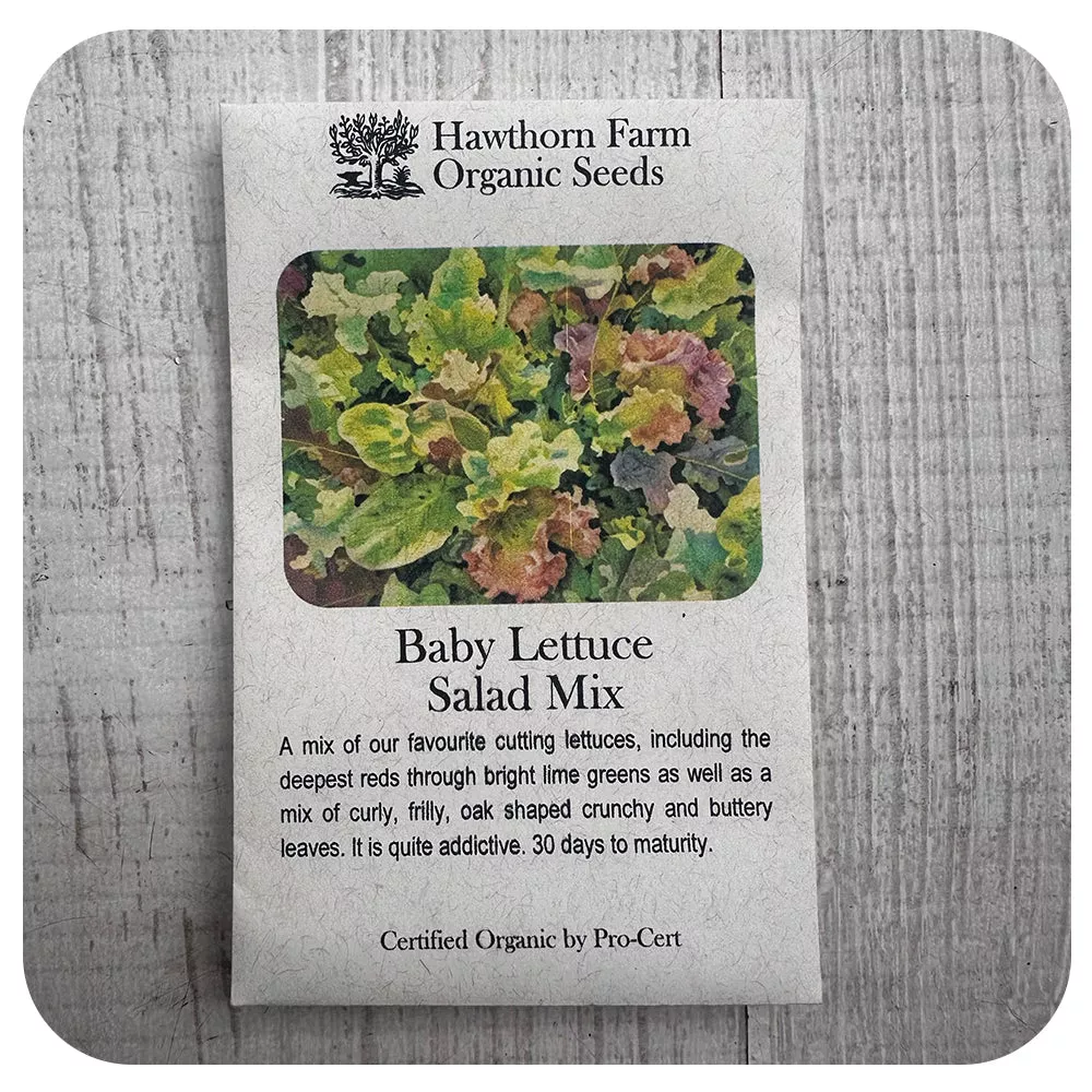 Baby Lettuce Mix (Hawthorn Farm ORGANIC Seeds)