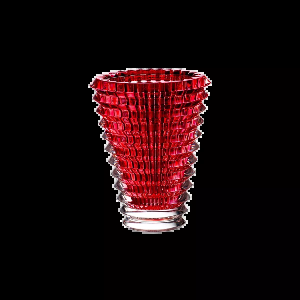 Baccarat Eye Oval Small Vase – Red