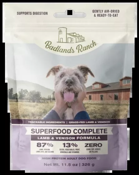 Badlands Ranch Air-Dried Superfood Complete Lamb & Venison Formula for Dogs