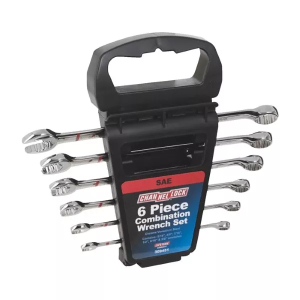 Channellock Standard 12-Point Combination Wrench Set (6-Piece)