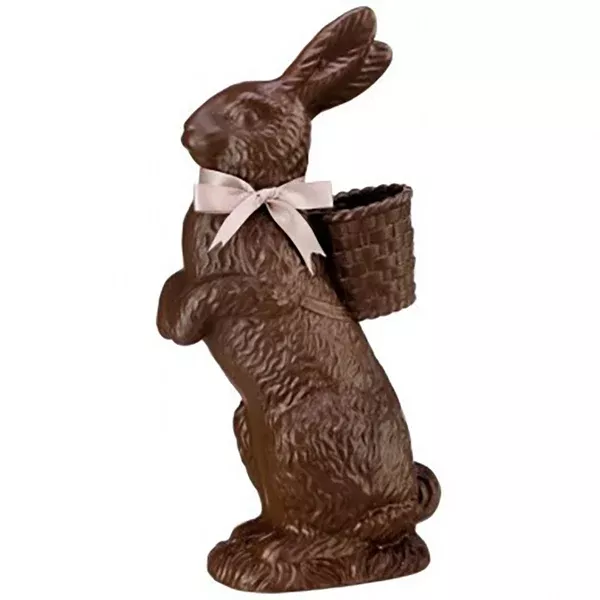 'Chocolate' Standing Bunny with Basket