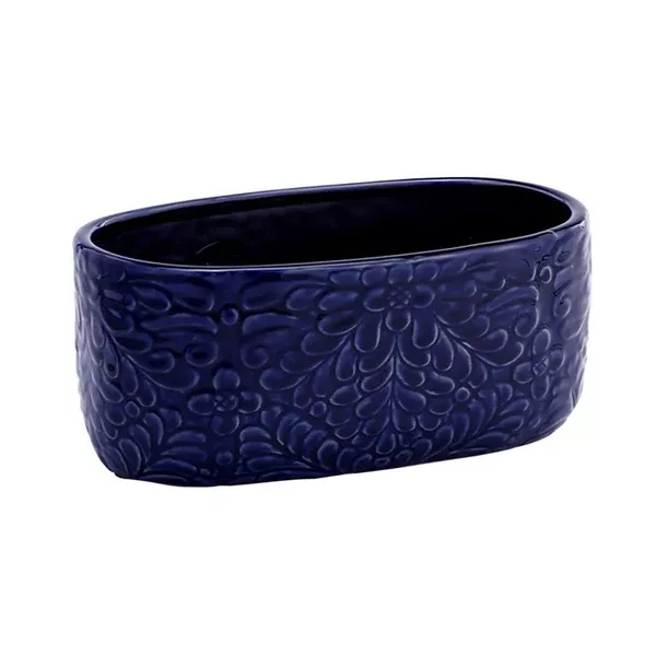 Cobalt Oval Planter