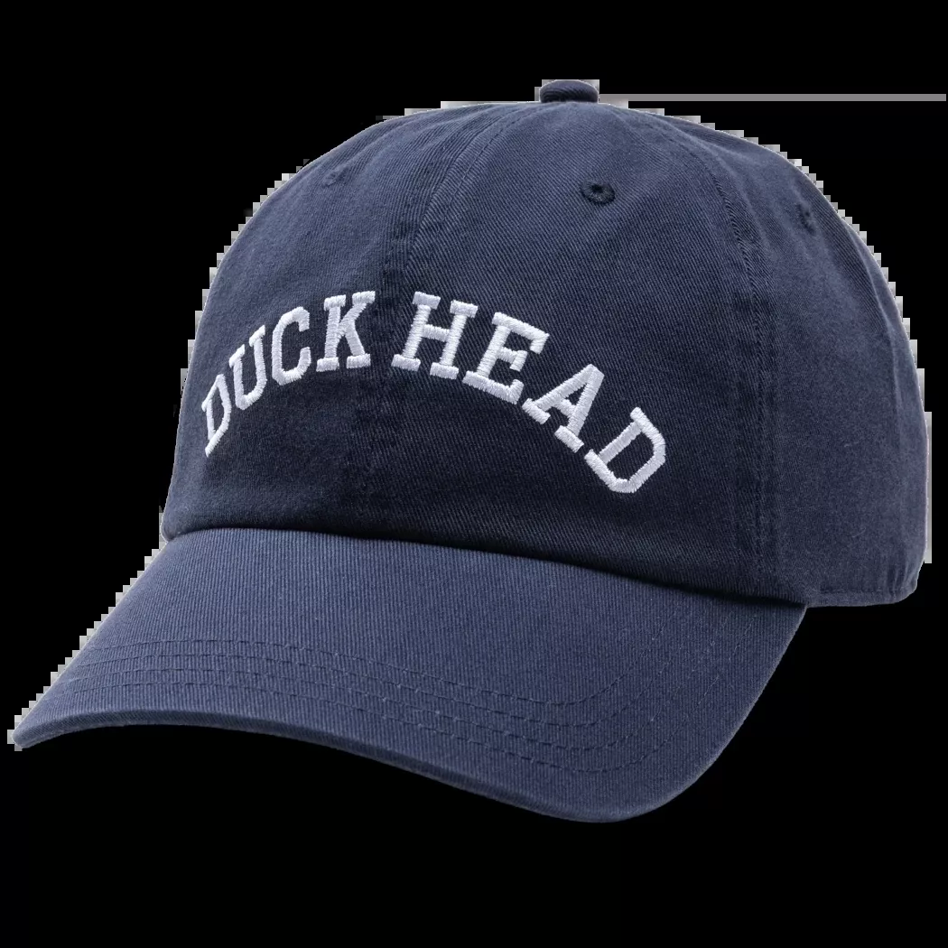 Duckhead Gold School Twill Hat – Navy