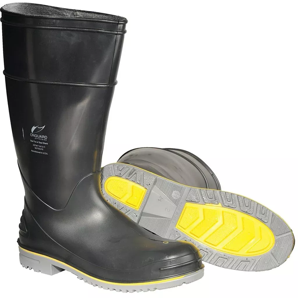 Dunlop Flex 3 16"H Plain Toe PVC Knee Boots