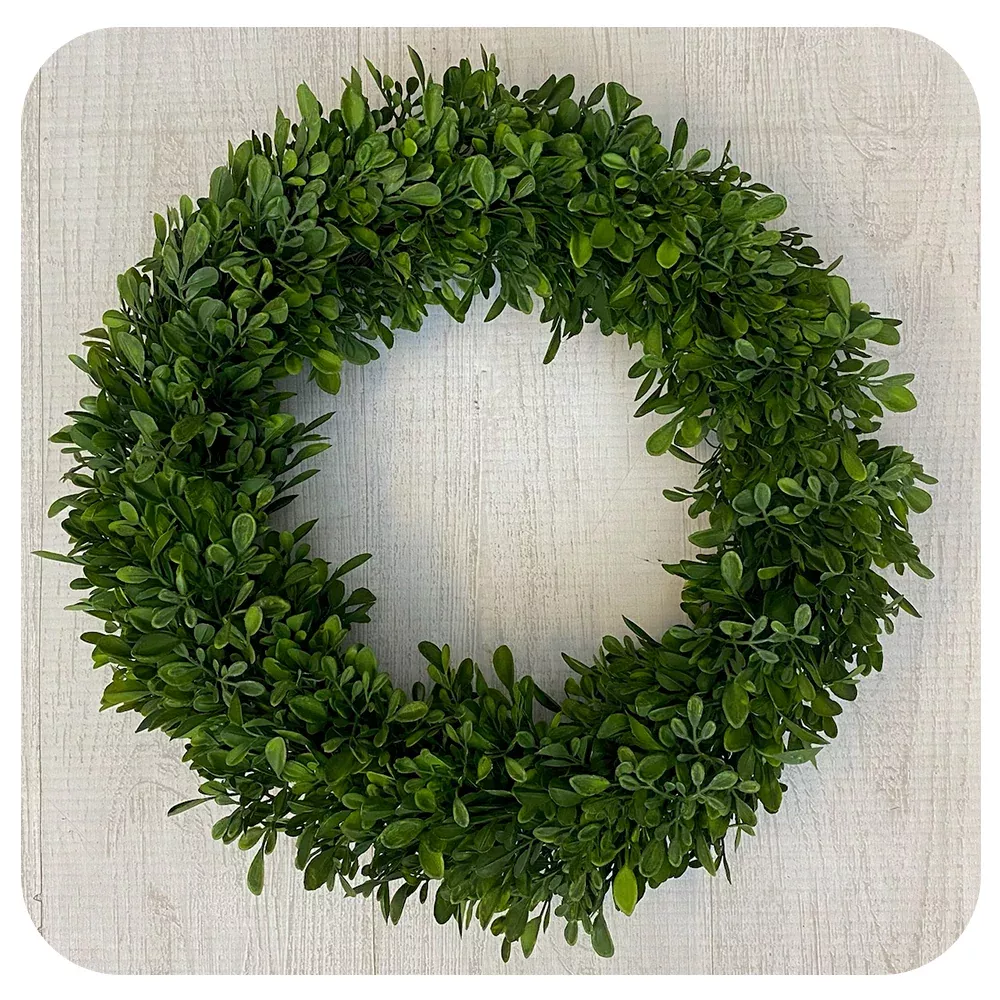 Faux Boxwood Wreath