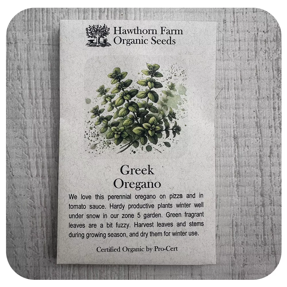Greek Oregano (Hawthorne Farm ORGANIC Seeds)