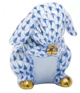 Herend Praying Bunny – Blue