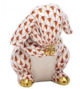 Herend Praying Bunny – Rust