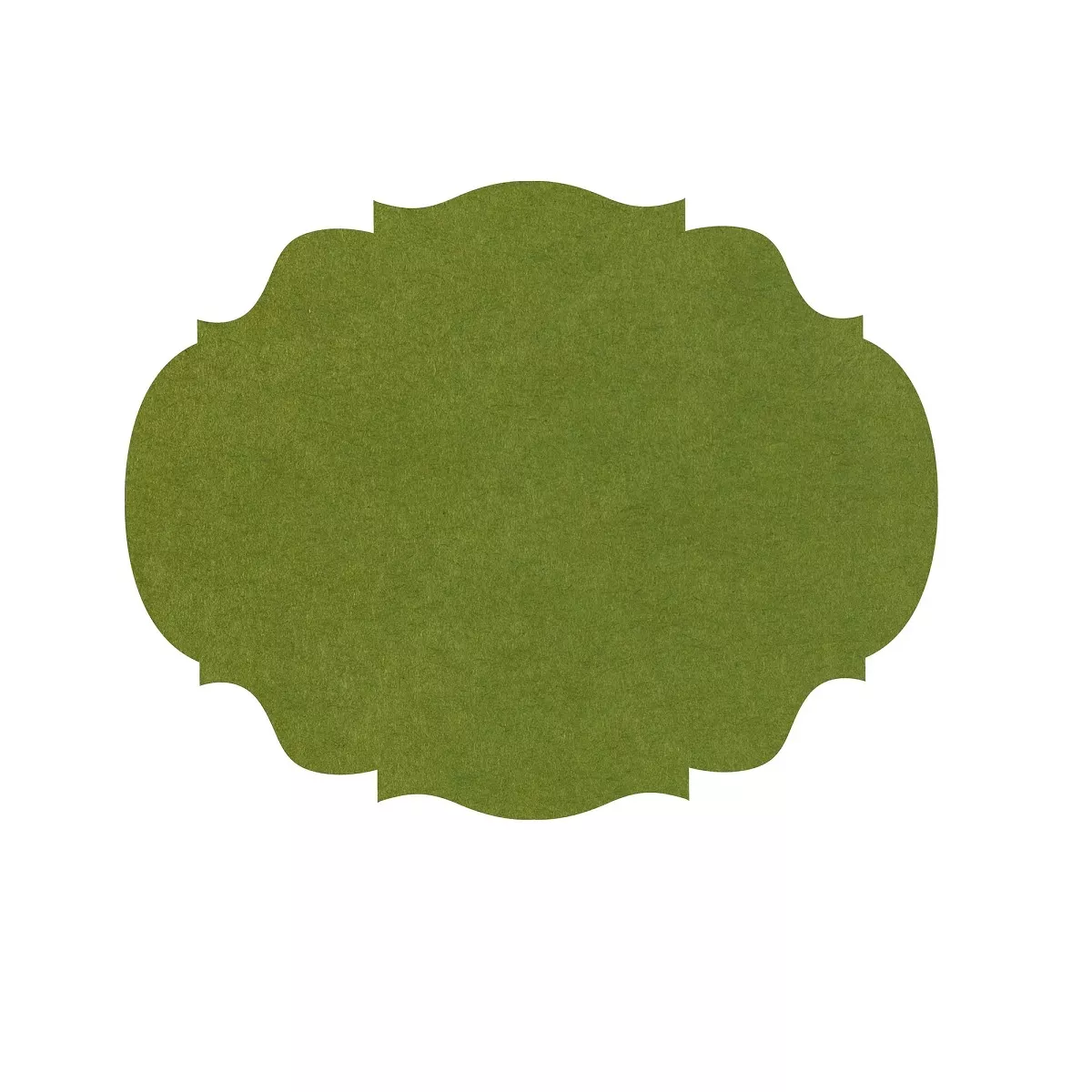 Hester & Cook Die Cut French Frame Placemat – Green