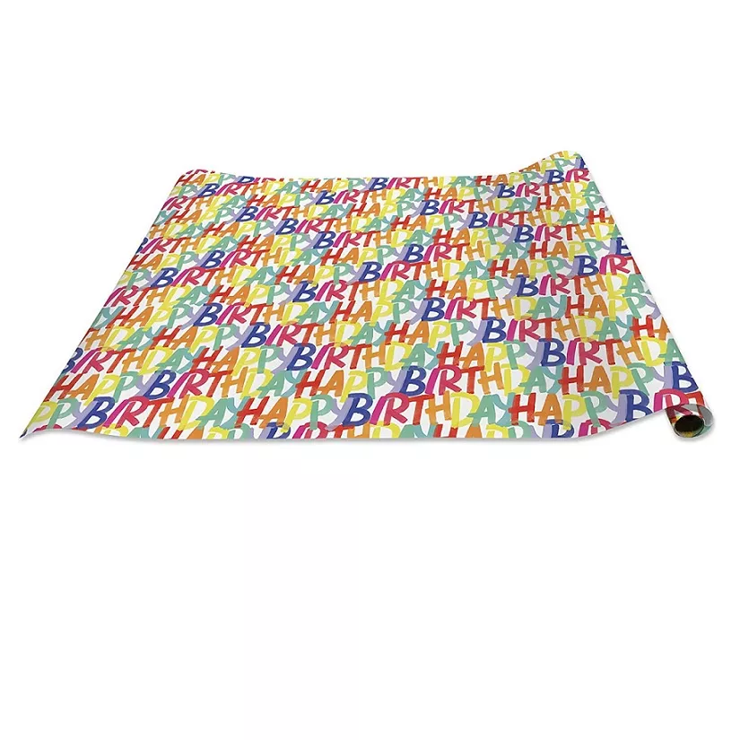 Jillson Roberts Gift Wrap – Rainbow Birthday