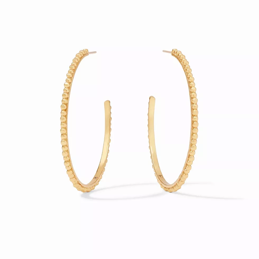 Julie Vos Colette Bead Hoop Earrings – Extra Large