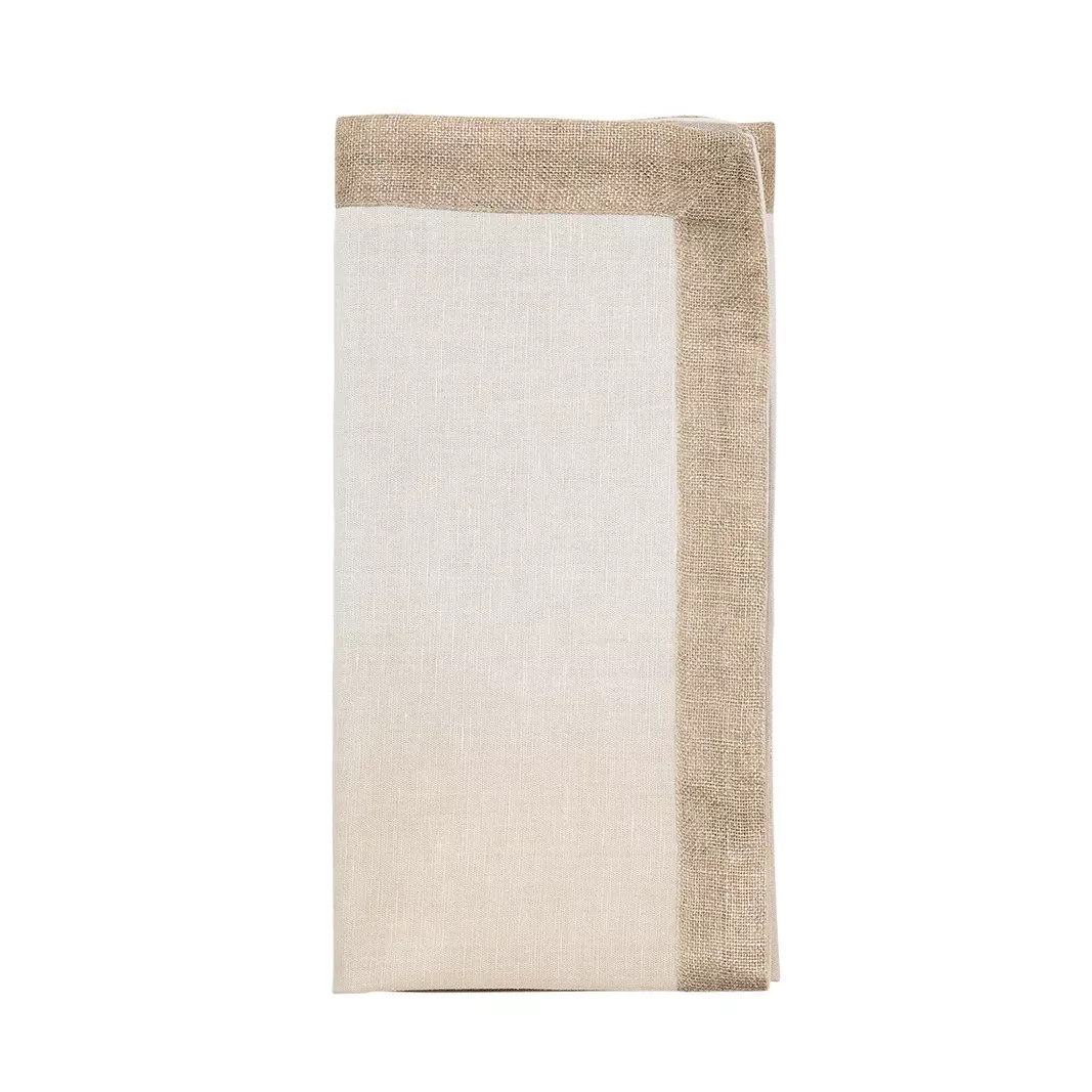 Kim Seybert Dip Dye Napkin – Natural & Gray