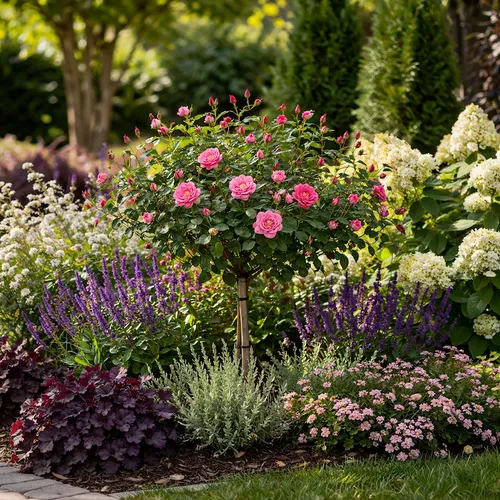 Knock Out Double Pink Rose - Tree Form