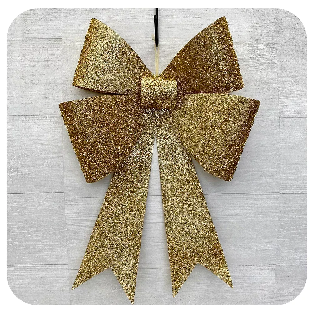 Large Gold Glittery Bow