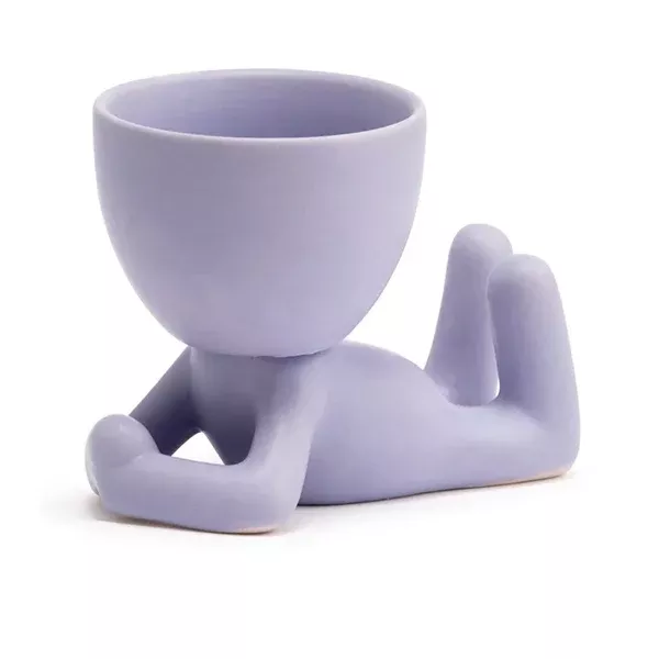 Lavender Lying Person Pot Head