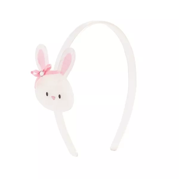 Mud Pie Bunny Acrylic Easter Headband – White
