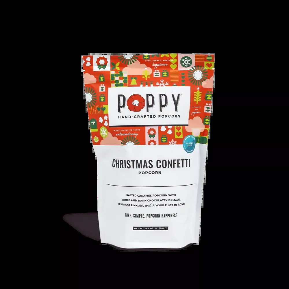 Poppy Christmas Confetti Popcorn