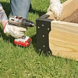 Raised Garden Bed 12-Inch Corner Brackets, Set of 4