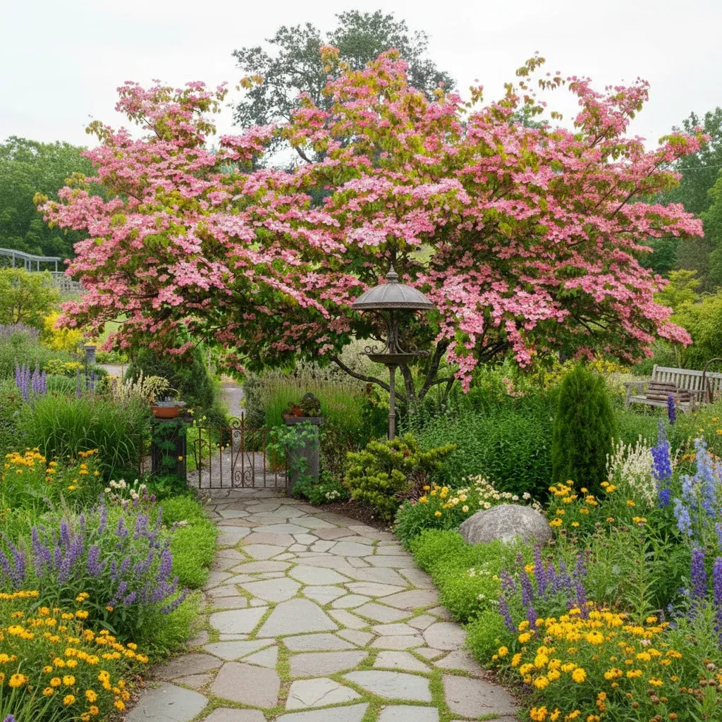 Rosy Teacups Pink Dogwood