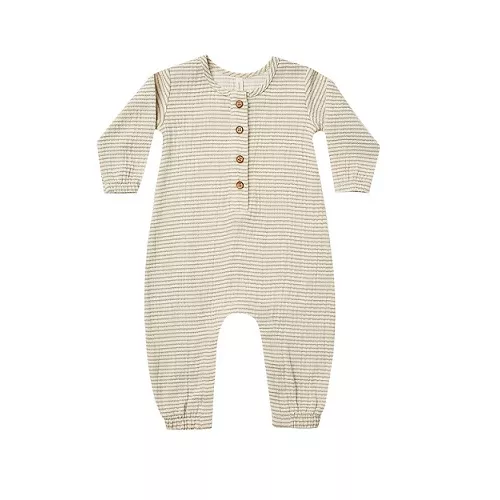 Rylee + Cru Woven Jumpsuit – Basil Stripe