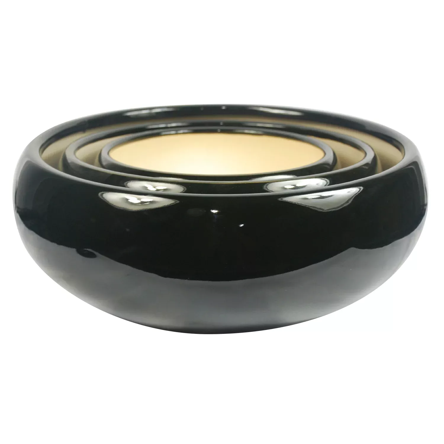 SUCCULENT BOWL - BLACK 10.5"X4.75"