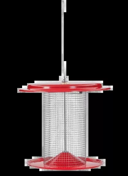 Sunflower Seed Bird Feeder in Red