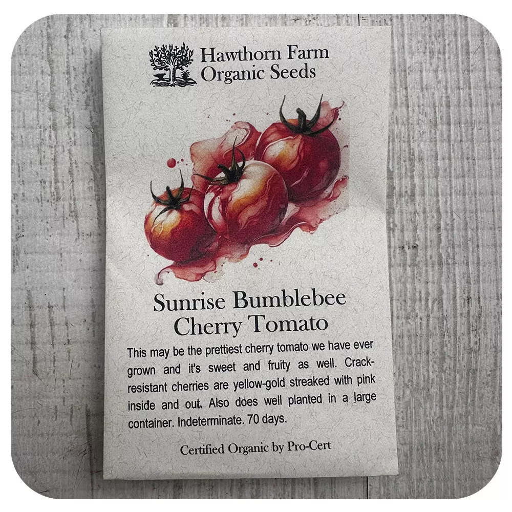 Tomato - Sunrise Bumblebee (Hawthorn Farm ORGANIC Seeds)