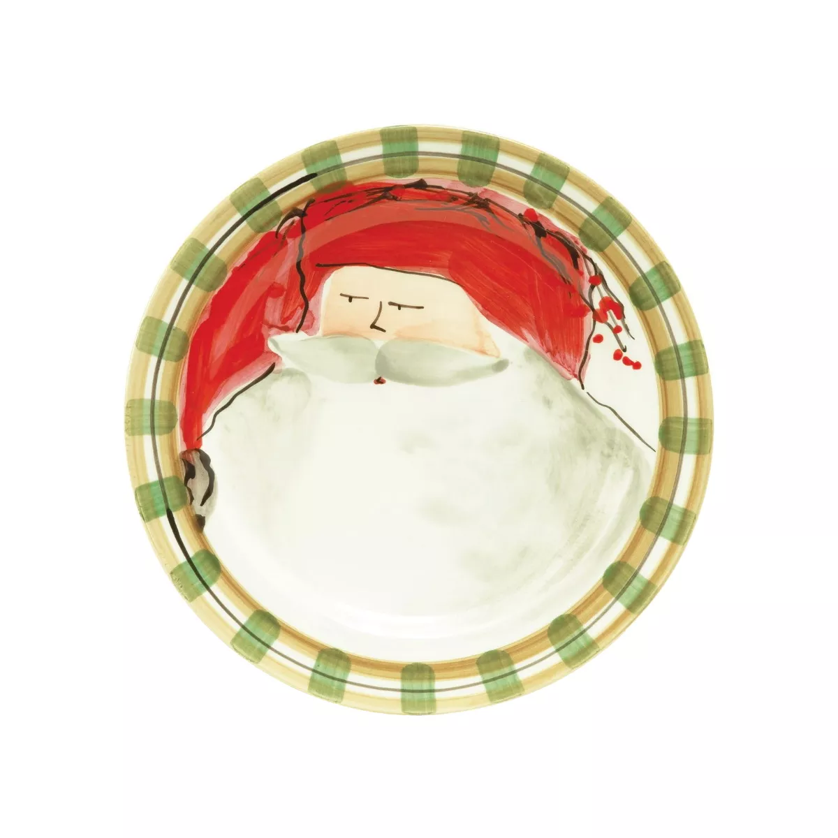 Vietri Old St Nick Salad Plate – Red Hat