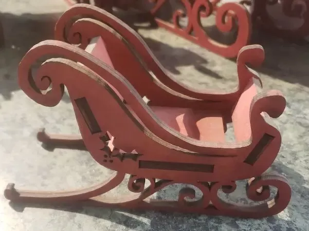 Wooden Santa Sleigh Small